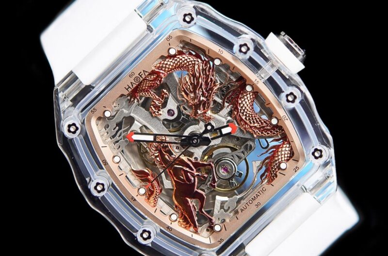 Haofa 2323 White Yellow 3D Crystal Dragon And Horse Automatic - HOBIJAM ...